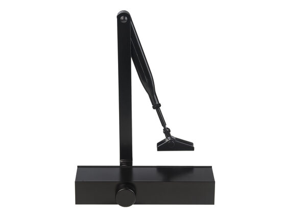 Durvju aizvērējs ar vērējroku Valnes (VALT72), melnā krāsā